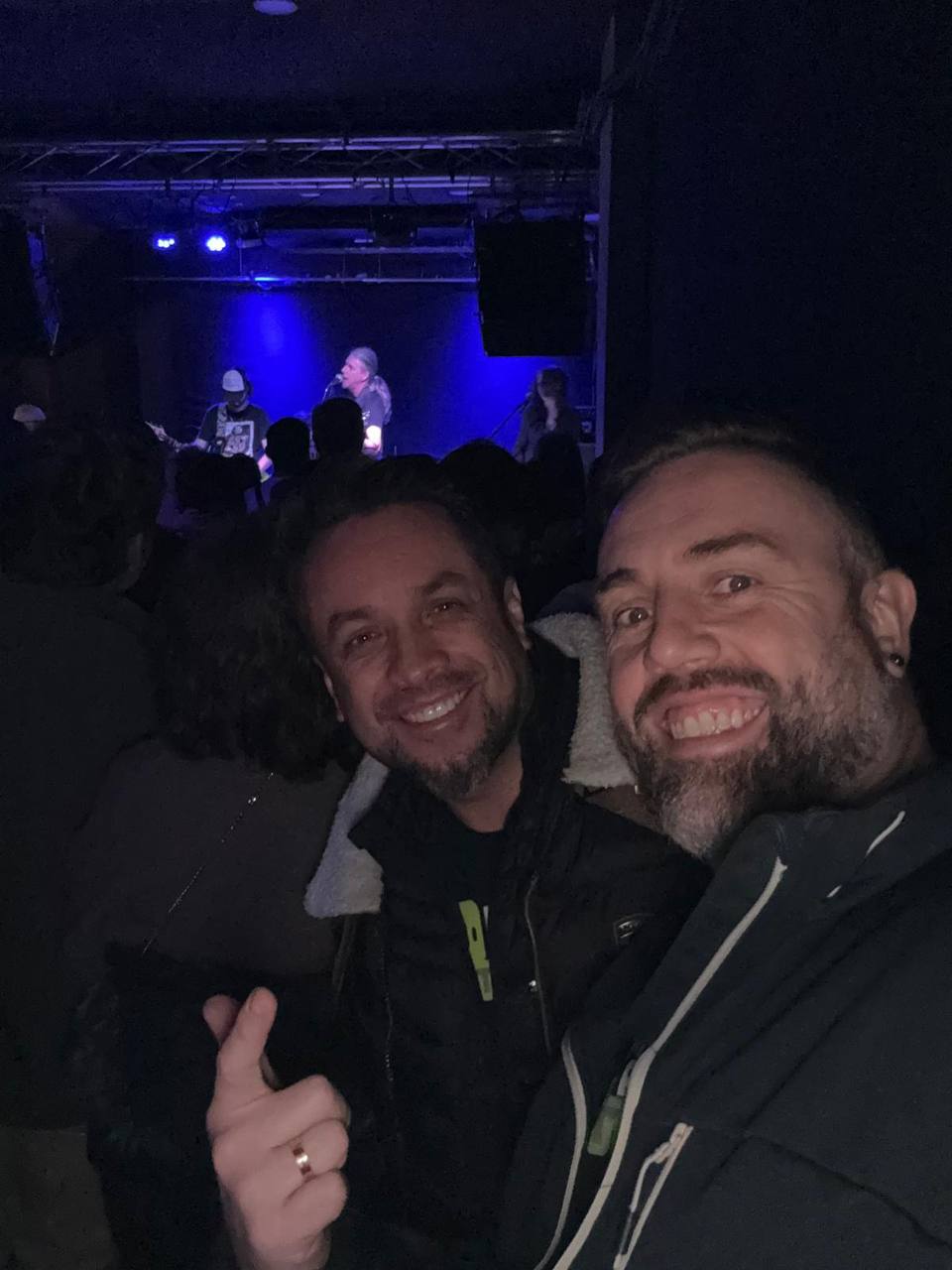 Juan Carlos Camacho y Fran Padilla en concierto de Miguel RIX