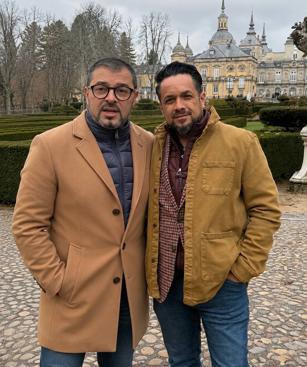 Jota Camacho junto a Eugenio García en Segovia